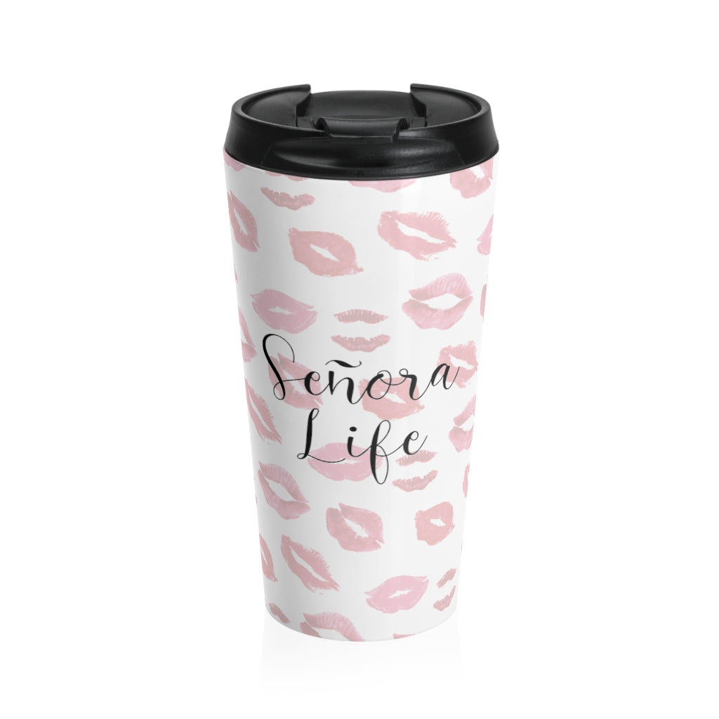 Ninola Design Sweet Pink Lips Travel Mug 20 oz Stainless Steel Travel Mug -  Deny Designs