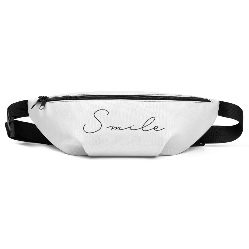 Smile - White Fanny Pack