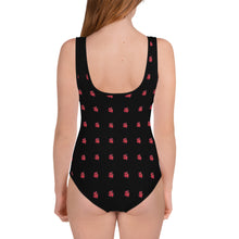 Load image into Gallery viewer, Black &amp; Red - Youth Swimsuit
