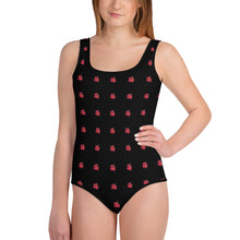 Load image into Gallery viewer, Black &amp; Red - Youth Swimsuit
