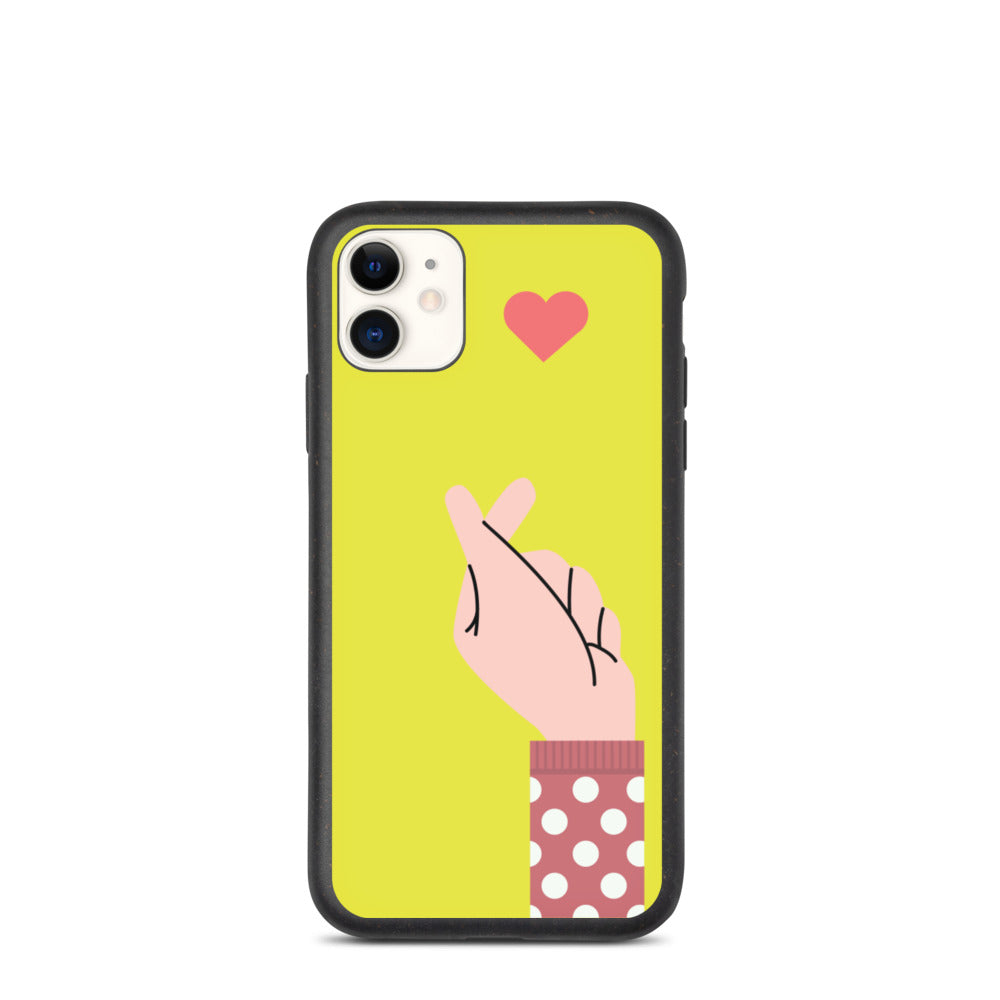 Saranghae Hand Biodegradable phone case