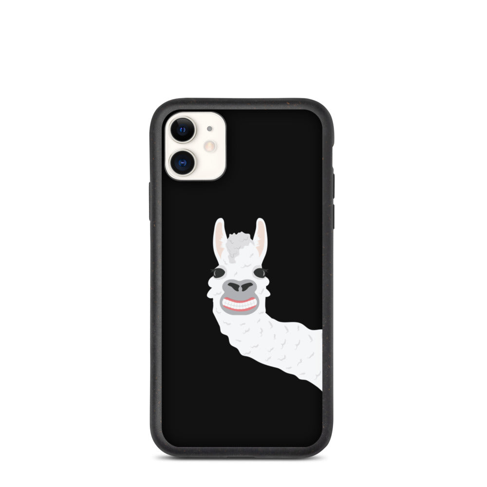 Cheeky Llama Biodegradable phone case