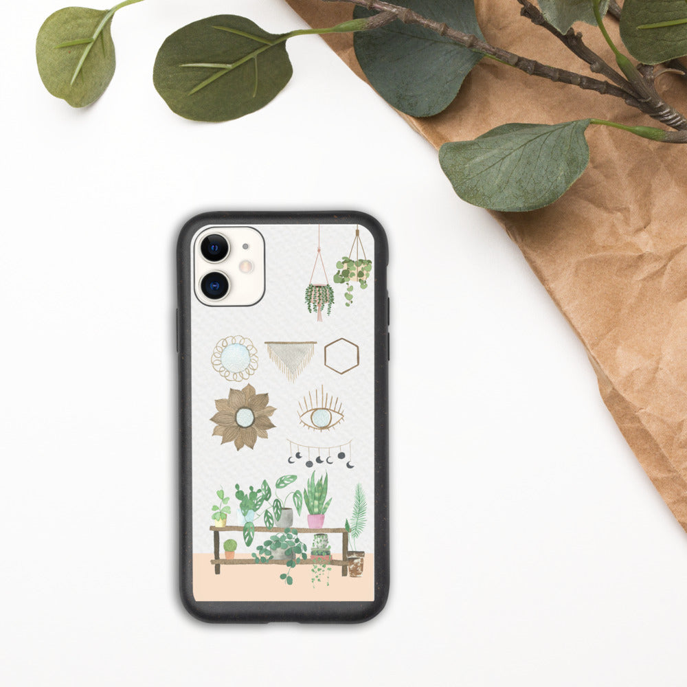 Boho Plant Lover - Biodegradable phone case