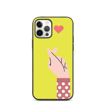 Load image into Gallery viewer, Saranghae Hand Biodegradable phone case
