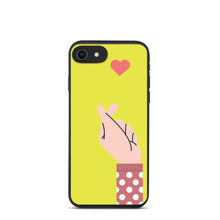 Load image into Gallery viewer, Saranghae Hand Biodegradable phone case
