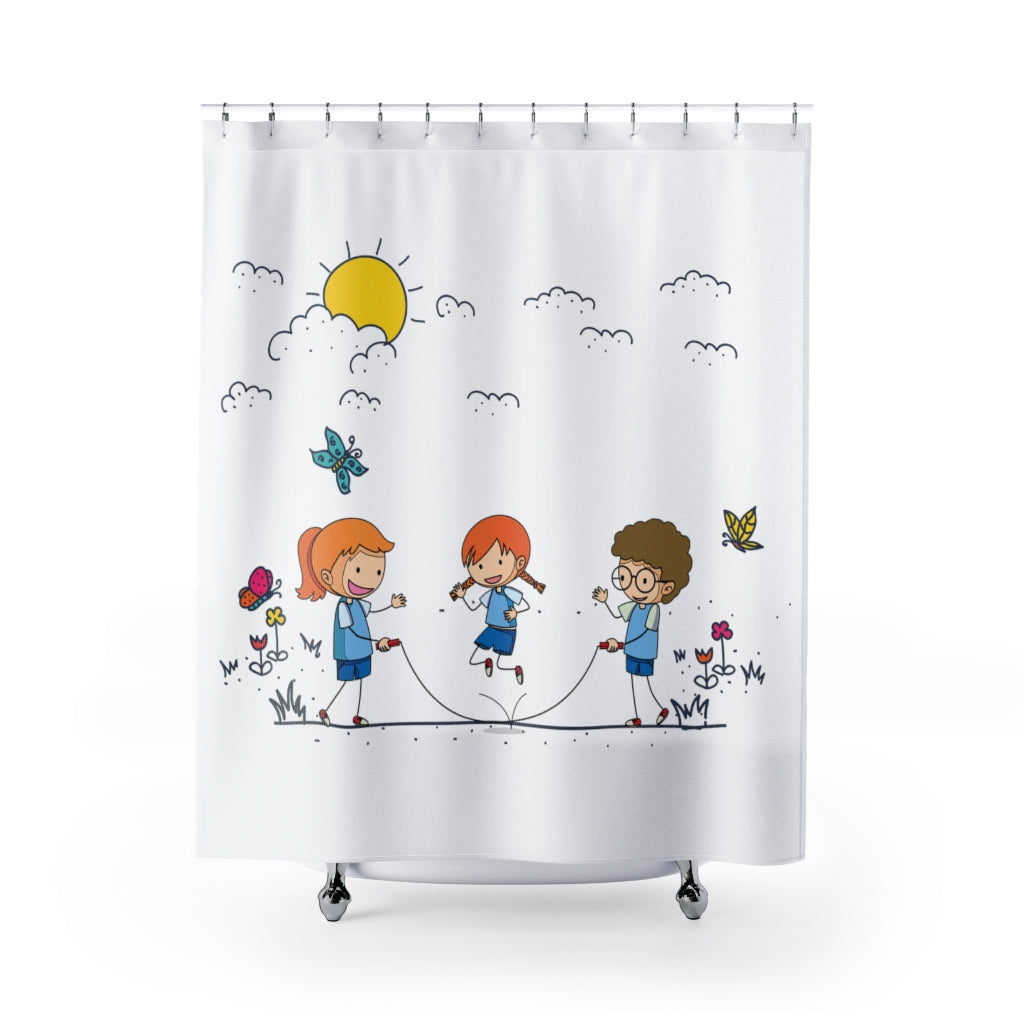 Jump Rope Doodles - Shower Curtains