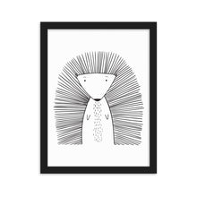 Load image into Gallery viewer, Porcupine - Framed matte paper poster
