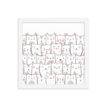 Load image into Gallery viewer, Cats - Framed poster
