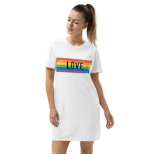 Load image into Gallery viewer, Love - Organic cotton t-shirt dress
