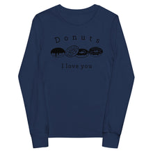 Load image into Gallery viewer, Donuts - Youth long sleeve tee
