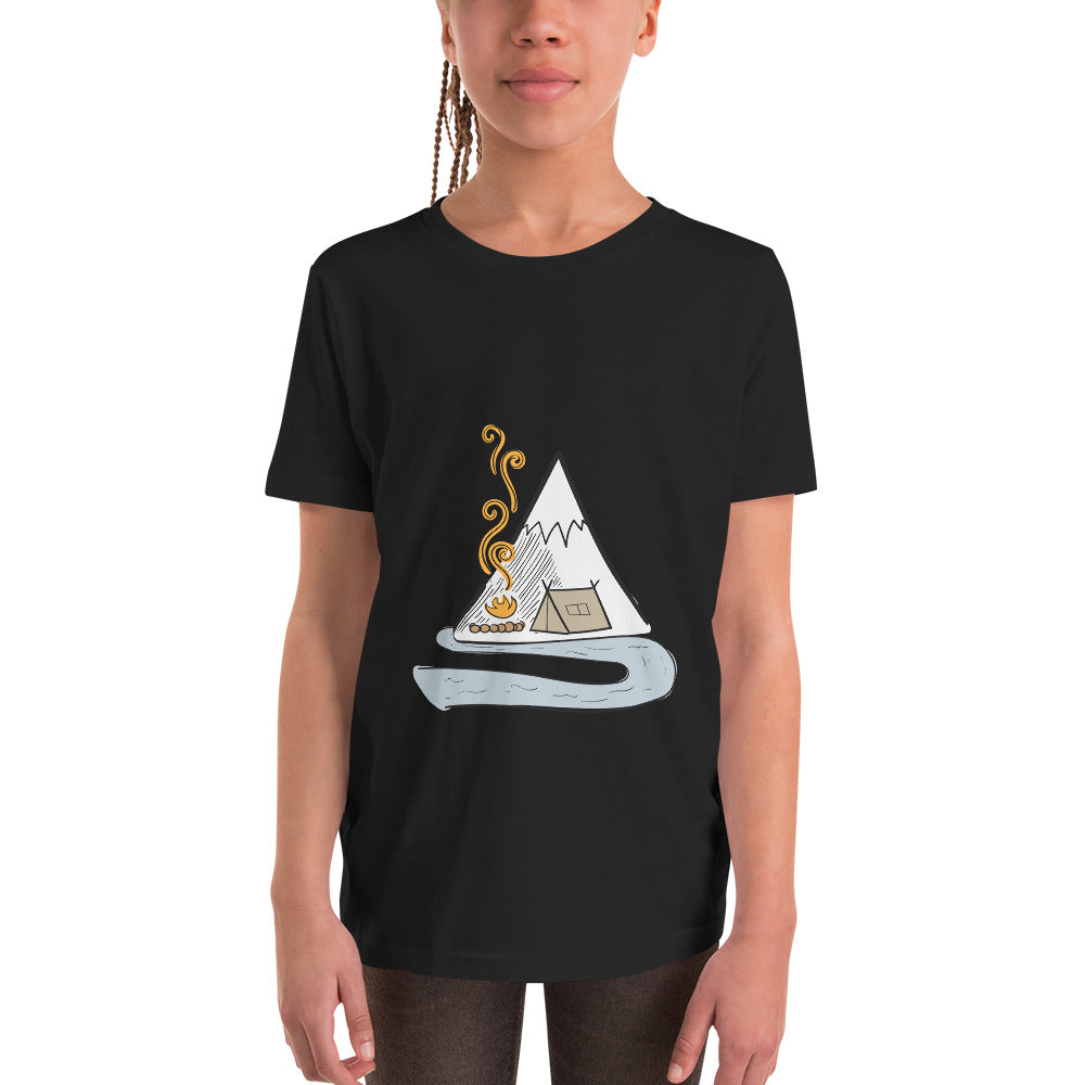 Camping by the river - Youth Short Sleeve T-Shirt